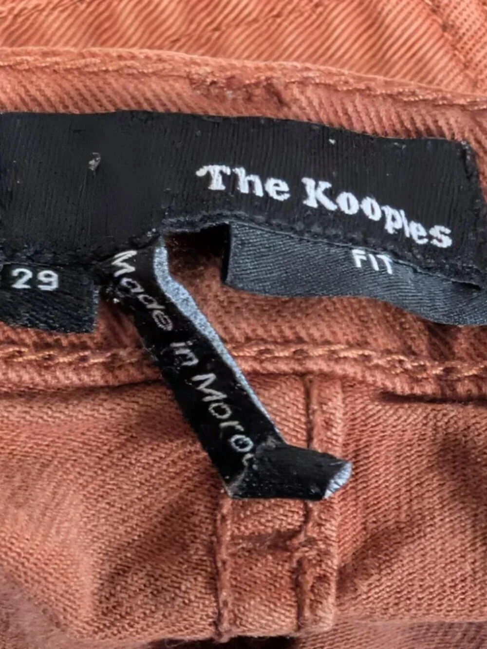 The Kooples | Men's Fitted Button Fly Jeans In Terracotta